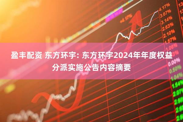 盈丰配资 东方环宇: 东方环宇2024年年度权益分派实施公告内容摘要